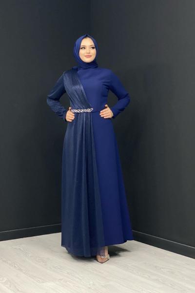 Hazel Abiye Lacivert