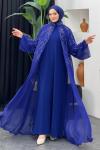 Heves Abaya Saks Mavisi