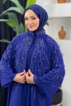 Heves Abaya Saks Mavisi