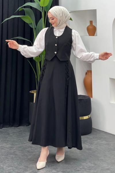 Hülya Etekli Takım Siyah