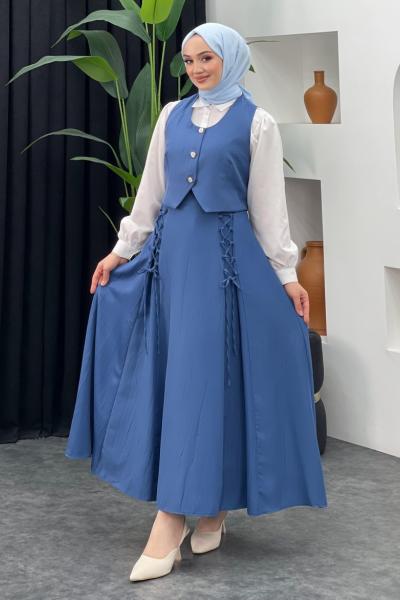 Hülya Etekli Takım İndigo Mavisi