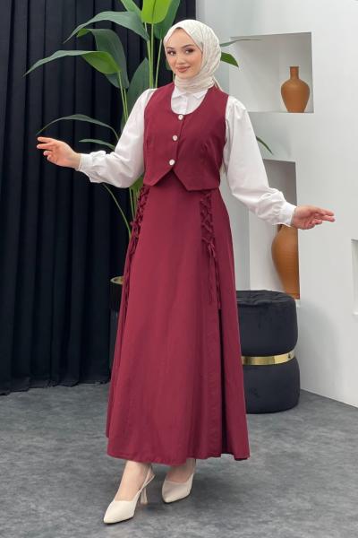 Hülya Etekli Takım Bordo