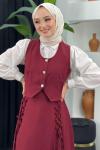 Hülya Etekli Takım Bordo