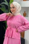 İclal Etekli Takım Pembe