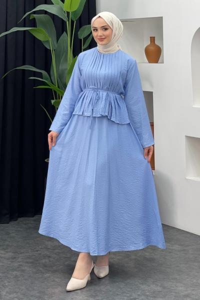 İclal Etekli Takım Bebe Mavisi