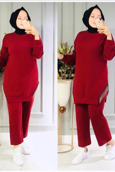 İkon Triko Takım Bordo