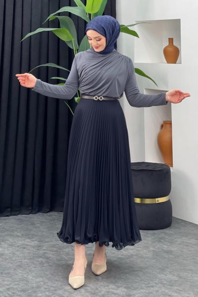 Jale Tül Etek Lacivert