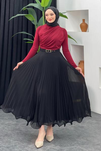 Jale Tül Etek Siyah