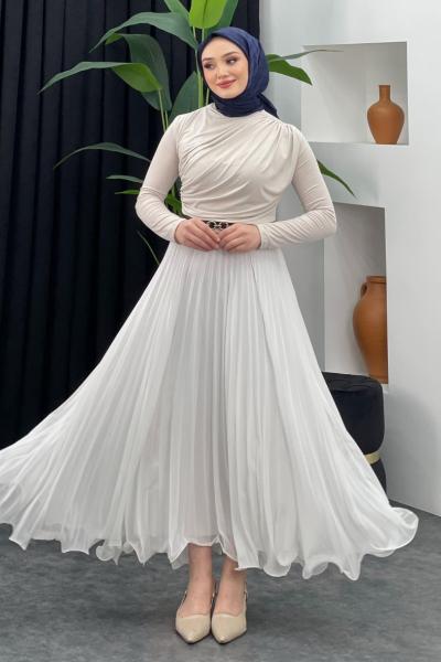 Jale Tül Etek Beyaz