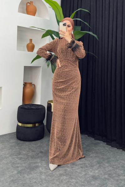 Kainat Abiye Kahverengi