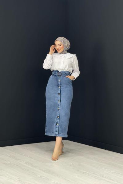 Kalem Kot Etek Açık Mavi