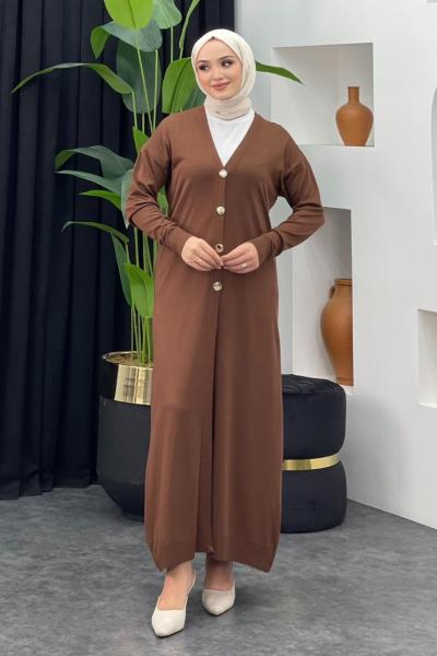 Karanfil Hırka Kahverengi