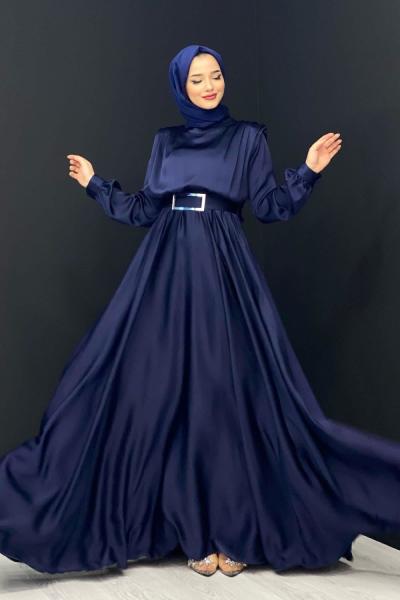 Kemeri Tokalı Abiye Lacivert