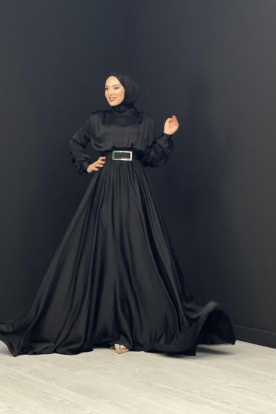 Kemeri Tokalı Abiye Siyah