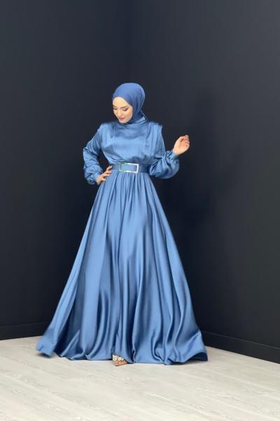 Kemeri Tokalı Abiye Bebe Mavisi