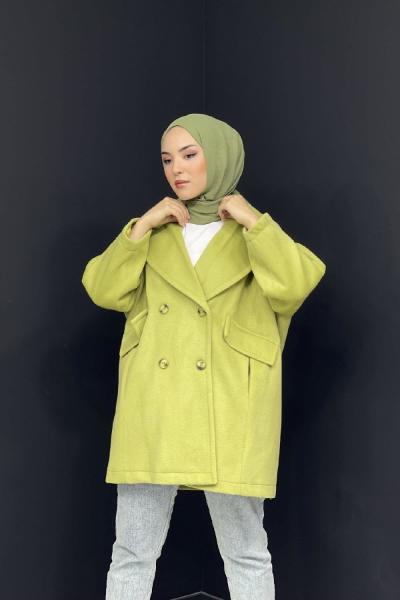Kısa Boy Kaban Yağ Yeşili