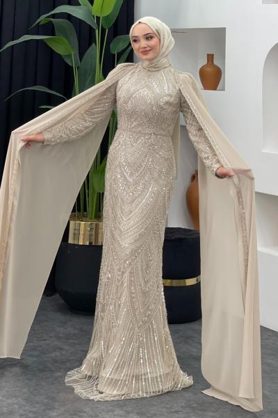 Kızılcık Abiye Taş Rengi