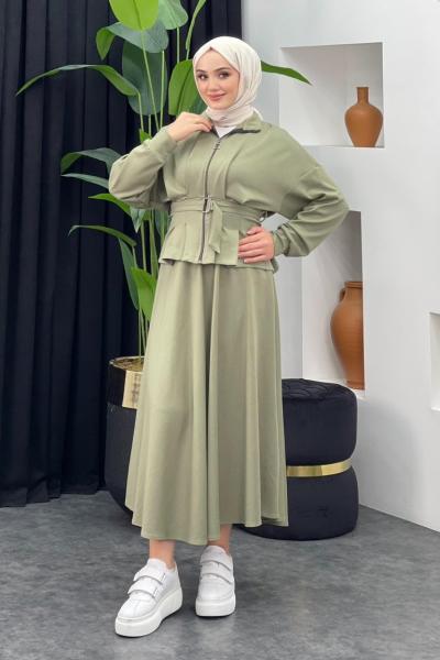 Ladik Eteli Takım Mint Yeşili