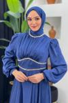 Lidya Abiye İndigo Mavisi