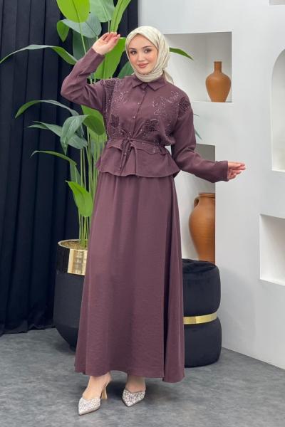 Love Etekli Takım Bordo