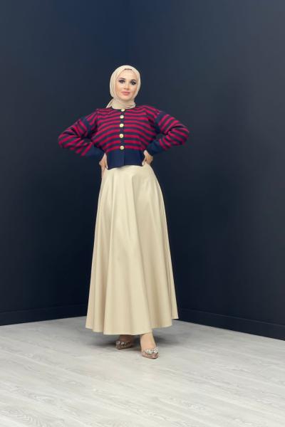 Luna Triko Hırka Kırmızı