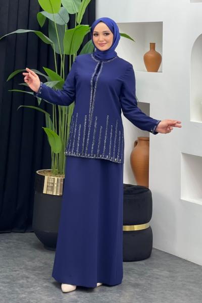 Melek Anne Abiye Lacivert