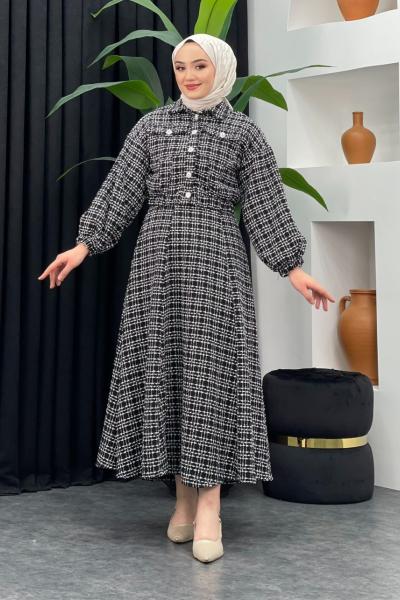 Melek Etekli Takım Siyah / Beyaz