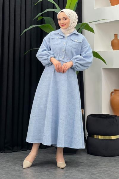 Melek Etekli Takım Bebe Mavisi