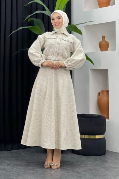 Melek Etekli Takım Taş Rengi