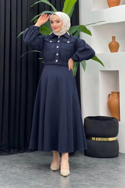 Melek Etekli Takım Lacivert