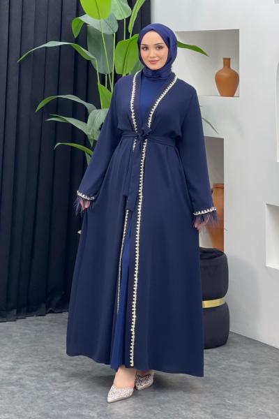 Milas Abaya Lacivert
