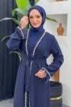 Milas Abaya Lacivert