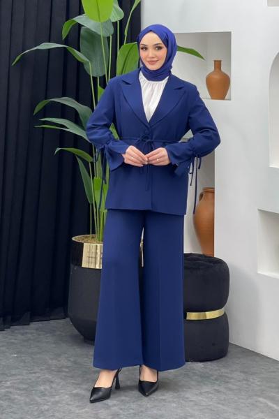Mina Ceket Pantolonlu Takım Lacivert