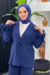 Mina Ceket Pantolonlu Takım Lacivert