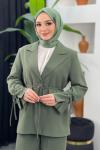 Mina Ceket Pantolonlu Takım Mint Yeşili