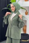 Mina Ceket Pantolonlu Takım Mint Yeşili