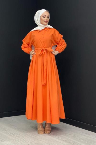 Minel Elbise Turuncu