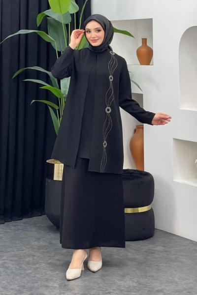 Miray Anne Etekli Takım Siyah