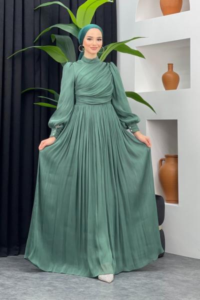 Müjgan Abiye Mint Yeşili