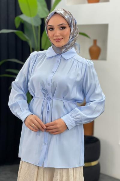 Münih Gömlek Bebe Mavisi