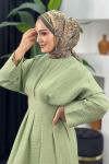 Nadide Elbise Fıstık Yeşili