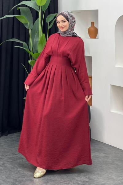 Nadide Elbise Bordo