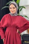 Nadide Elbise Bordo