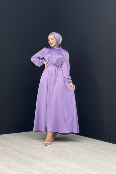 Narin Saten Elbise Lila