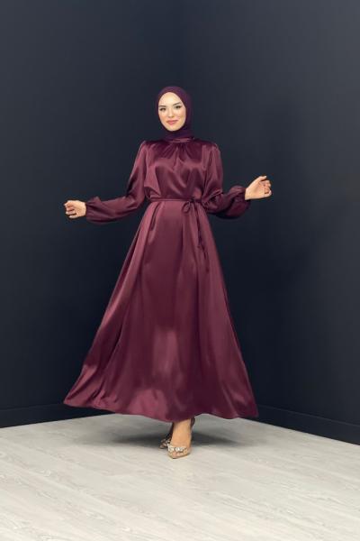 Narin Saten Elbise Mürdüm