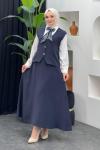 Nehir Etekli Takım Lacivert