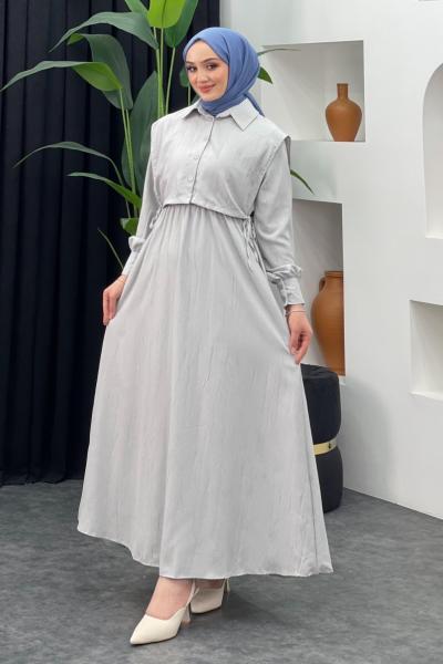 Nesil Elbise Açık Gri