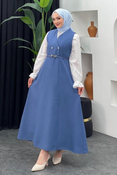 New Çakımlı Jile İndigo Mavisi