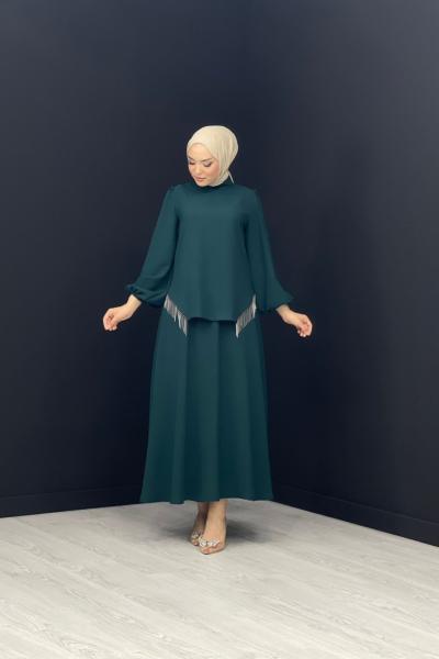 New Mila Etekli Takım Zümrüt