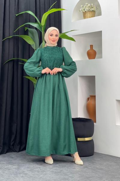 New Şans Elbise Zümrüt